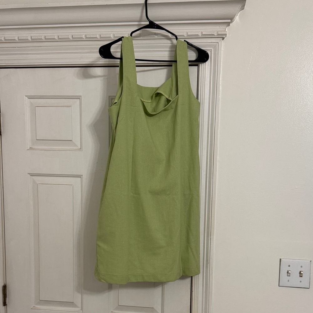 SHEIN Green Sleeveless Dress